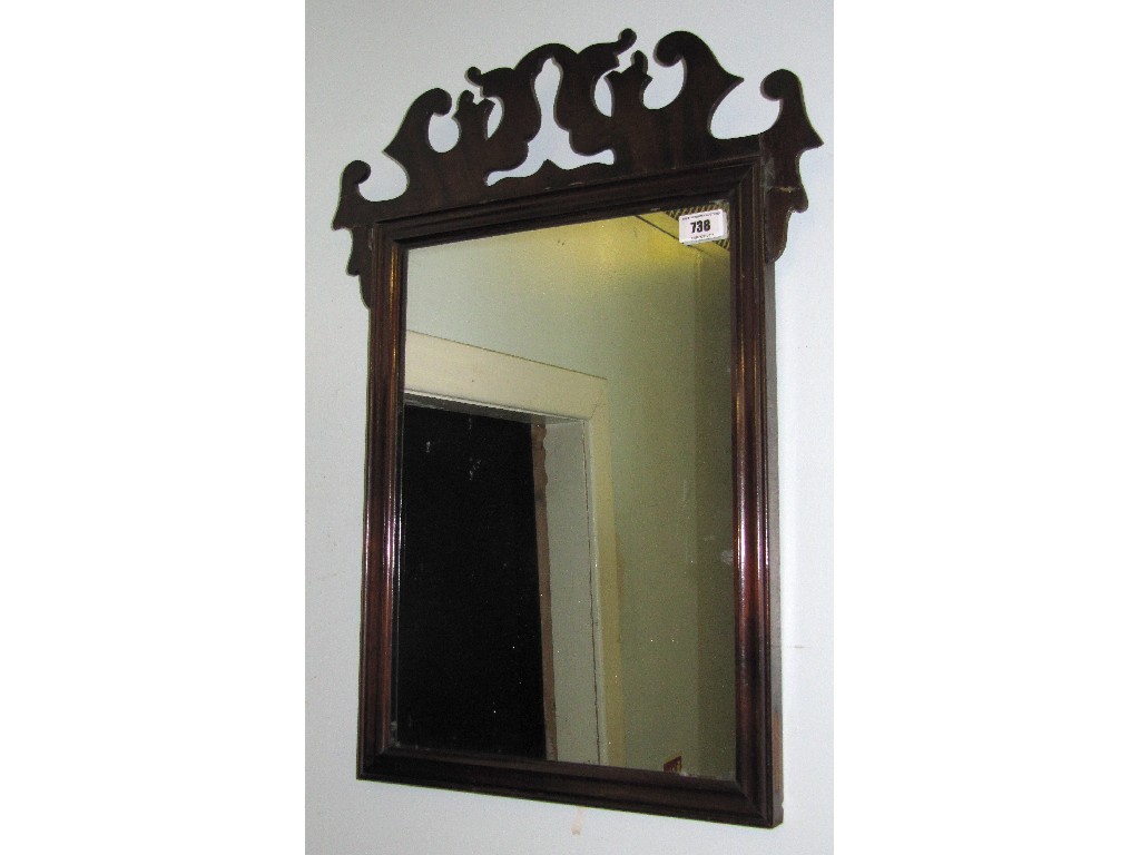 Appraisal: Mahogany wall mirror