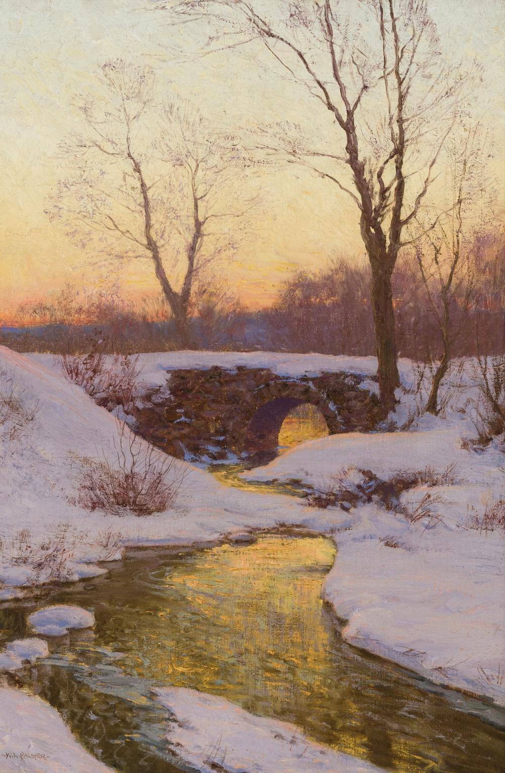 Appraisal: WALTER LAUNT PALMER American - Snowbound Brook oil on canvas