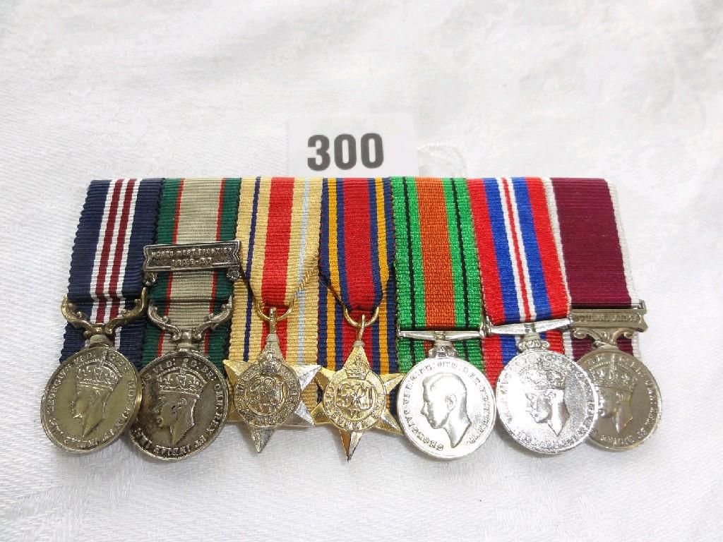 Appraisal: A set of miniature campaign medals including an Indian Campaign