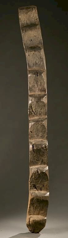 Appraisal: Dogon wooden ladder th th c A wooden ladder Mali