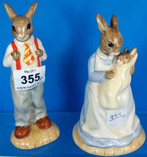 Appraisal: Royal Doulton Bunnykins Family Father DB and Mother and Baby