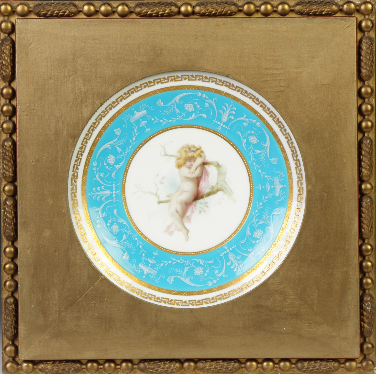 Appraisal: Minton Hand Painted Porcelain Plate w young girl