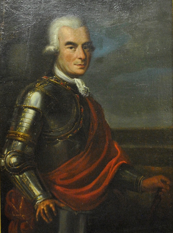 Appraisal: - Oil on canvas portrait of a Prussian nobleman in