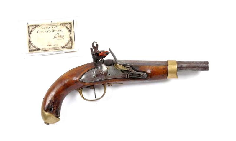 Appraisal: French Military Flintlock Pistol Serial NSV This is an example