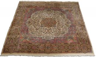 Appraisal: Hand knotted Persian Kerman rug x Late th or early