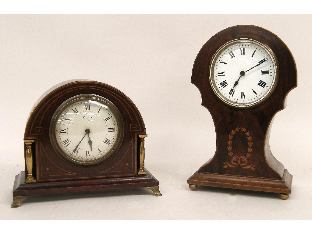 Appraisal: French brass and slate two train mantel clock the circular