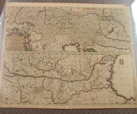 Appraisal: Map titled FLUMINUM PRINCEPS DANUBIUS ab ipsa seaturigine by Gerard