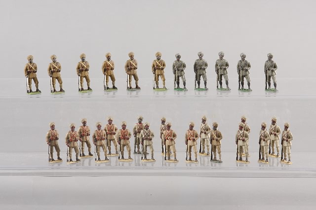 Appraisal: Lot of Erickson figures partially repainted depicting British Sepoys Northwest