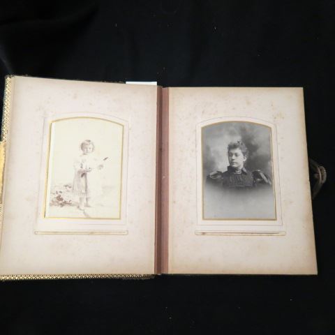 Appraisal: th Century Photo Album with photos