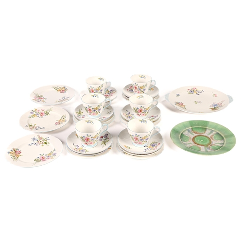 Appraisal: A Shelley bone china Wild Flowers pattern tea service mid