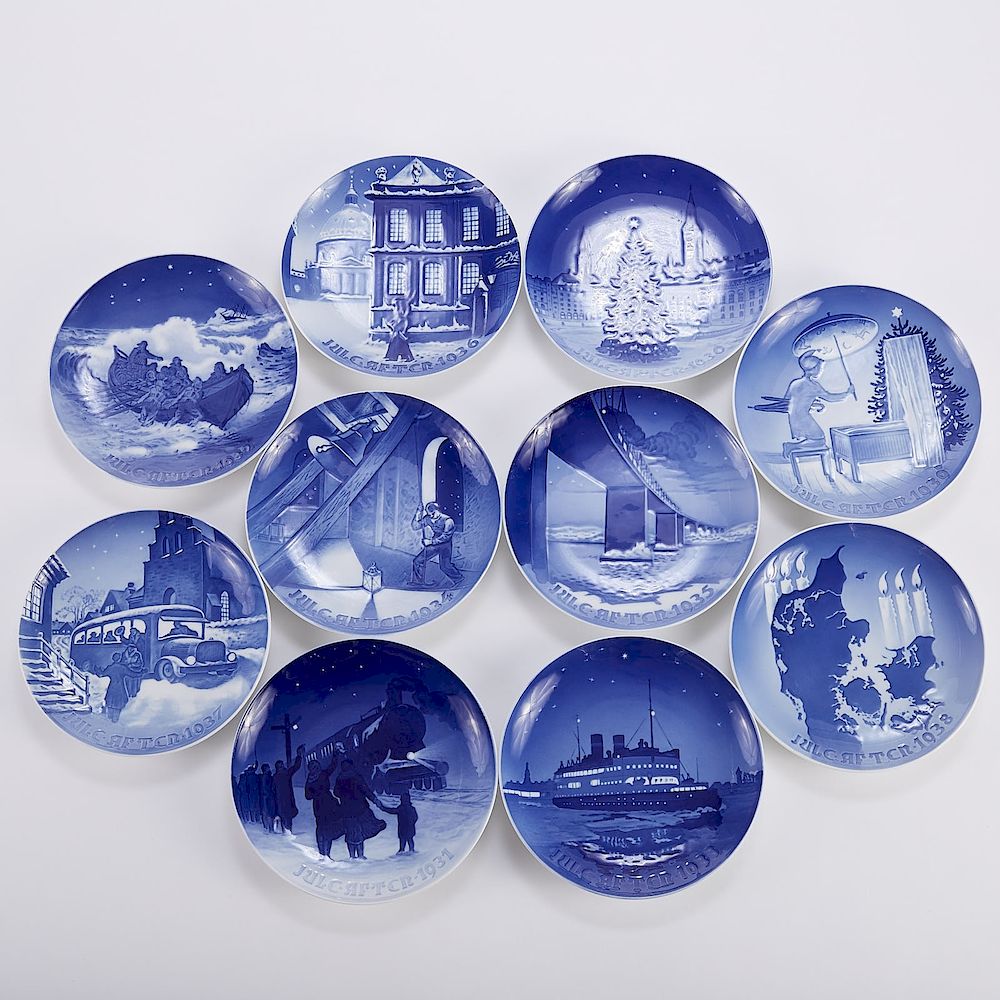 Appraisal: Bing and Grondahl Christmas Plates s Bing and Grondahl Denmark