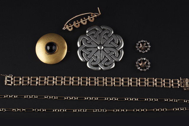 Appraisal: A COLLECTION OF JEWELLERY to include a pair of rose-cut