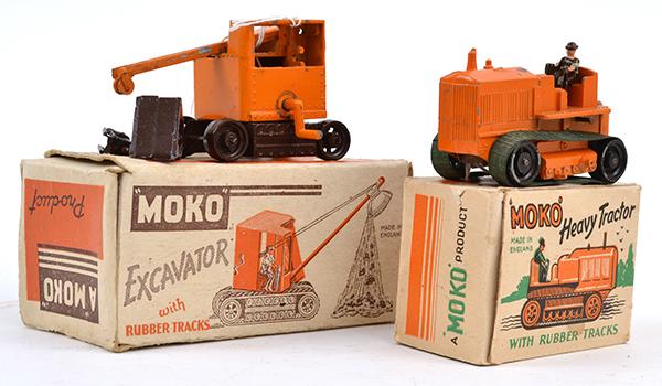 Appraisal: MATCHBOX MOKO EXCAVATOR TRACKS MISSING SOME PAINT LOSS AND MOKO