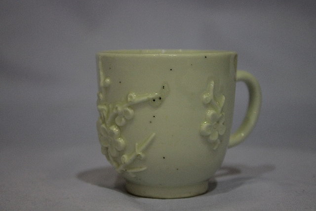 Appraisal: AN TH CENTURY ENGLISH BLANC DE CHINE PORCELAIN CUP