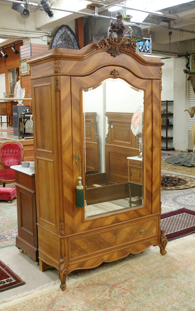 Appraisal: LOUIS XV STYLE ARMOIRE Continental late th century having a