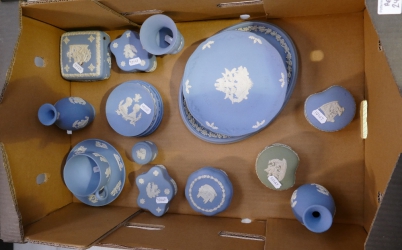 Appraisal: A good collection of mixed Wedgwood Jasper items to include