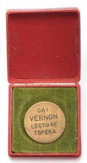 Appraisal: Vernon Dai Dai Vernon Topeka Lecture Token Engraved brass token