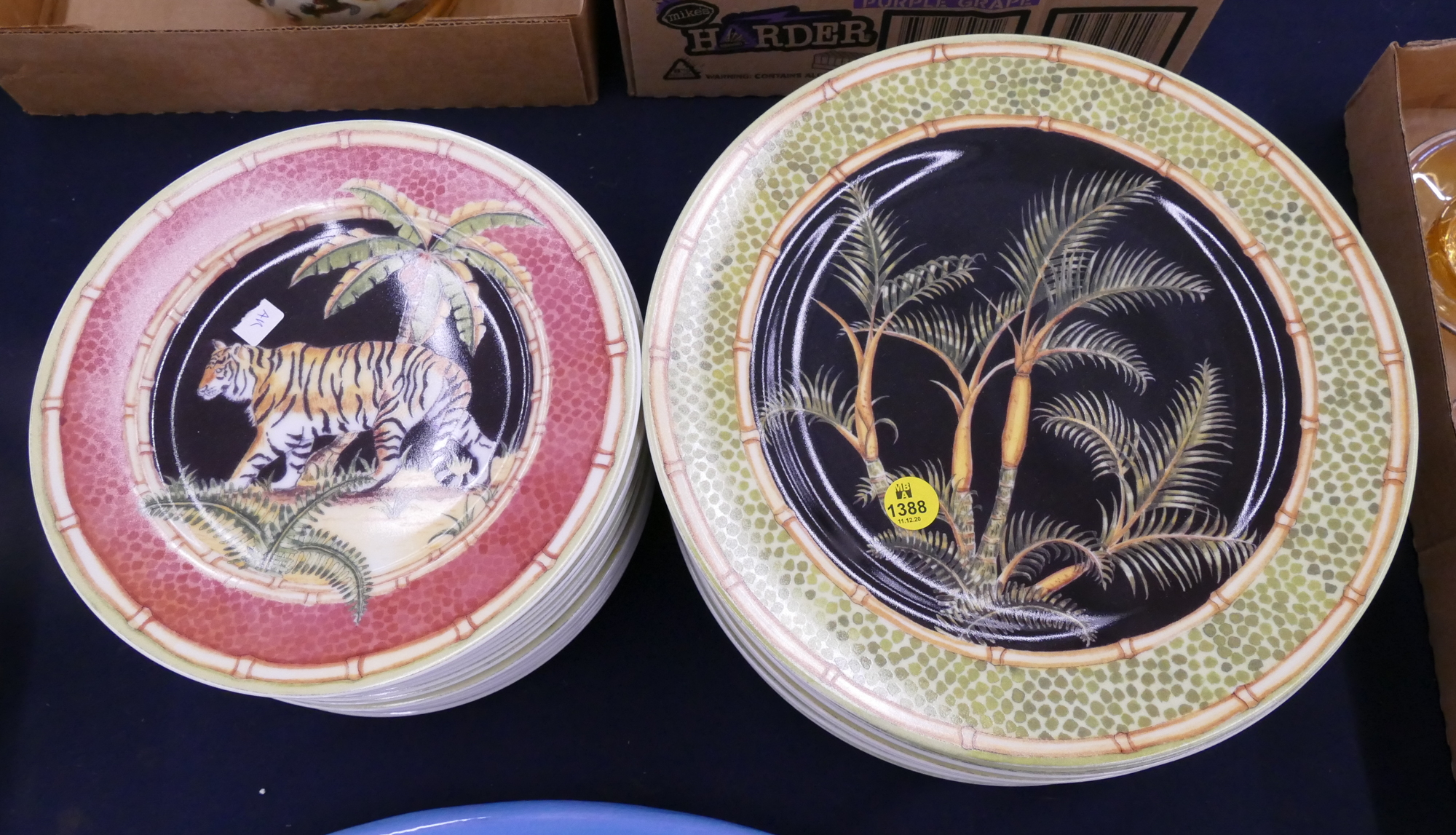 Appraisal: pc Andrea by Sadek 'Jungle Safari' Plates- ''