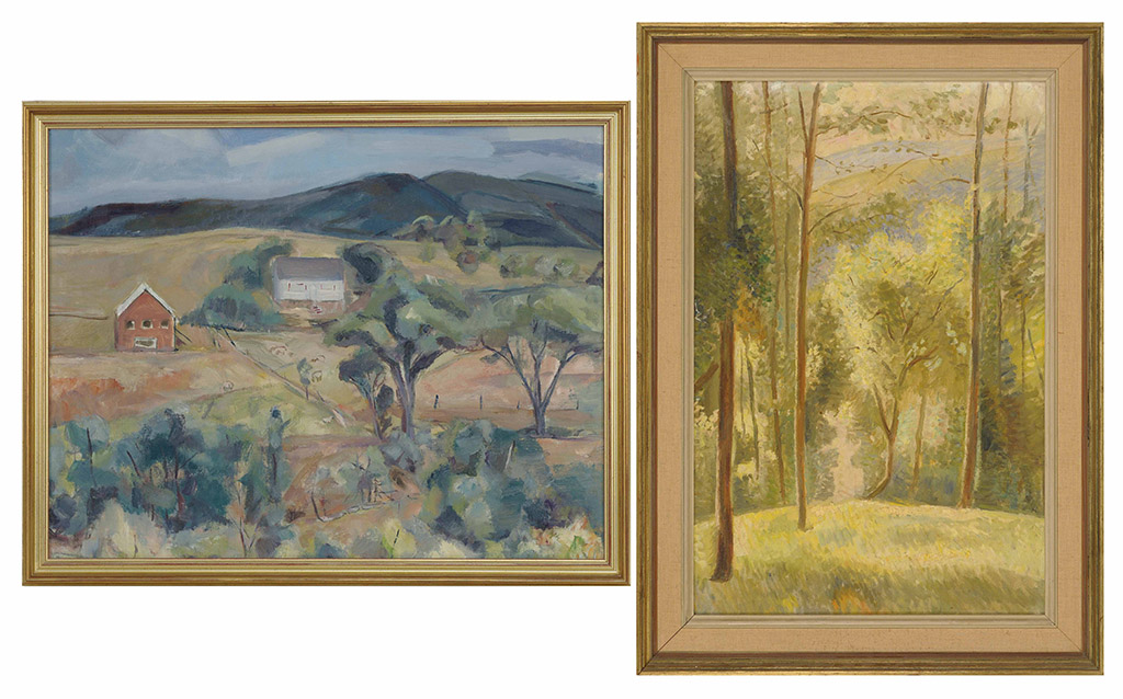 Appraisal: ENIT KAUFMANNew York - Two landscapes One signed on reverse