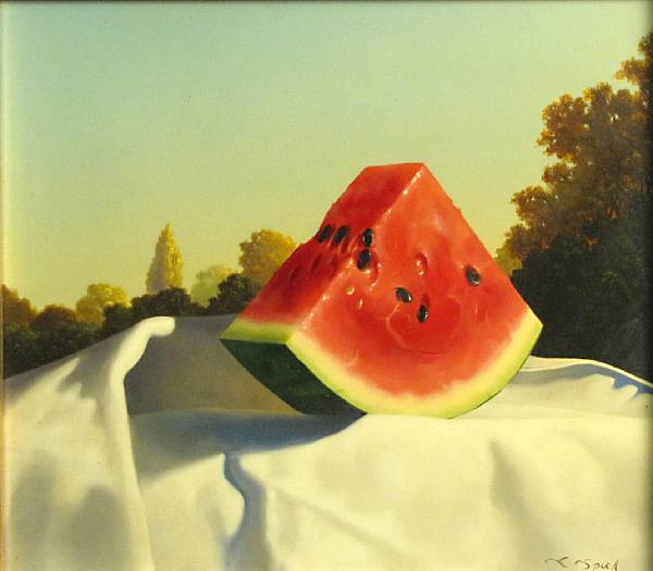 Appraisal: Loran Speck American born Watermelon signed 'L Speck' lower right