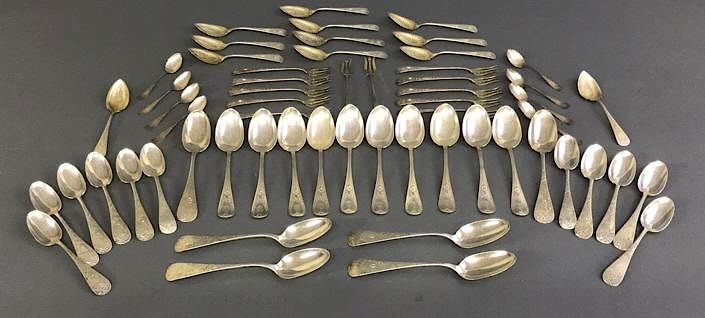 Appraisal: Sterling Silver Flatware Sterling silver flatware various makers and patterns