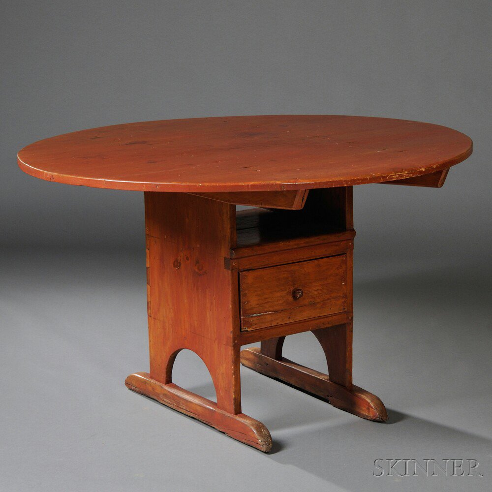 Appraisal: Pine Hutch Table New England late th early th century