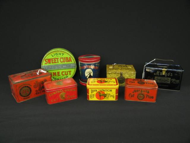 Appraisal: Lot of Tobacco Cut Plug Tins all different to