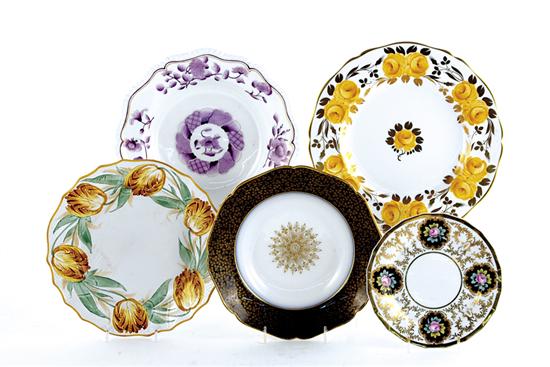 Appraisal: French and English ceramic plates set of Limoges soup plates