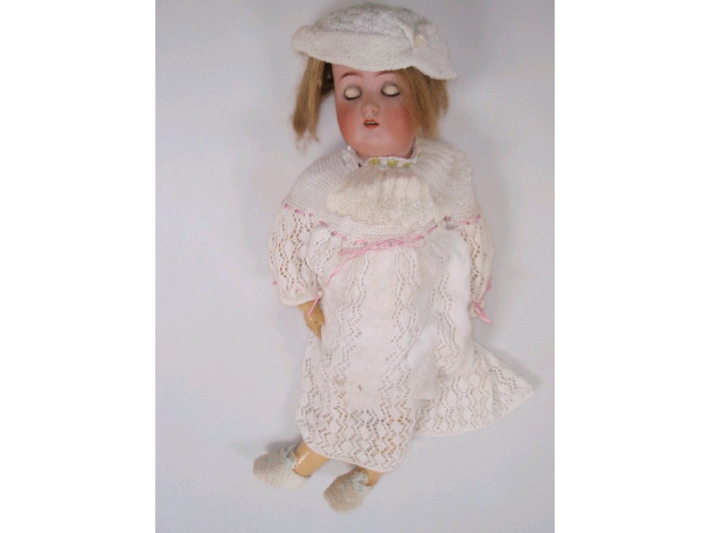 Appraisal: A German bisque headed doll Catterfelder Pepperfabrik No cm