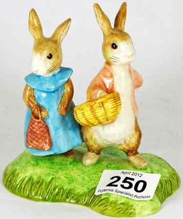 Appraisal: Beswick Beatrix Potter Tableau Figure Flopsy and Benjamin Bunny Limited