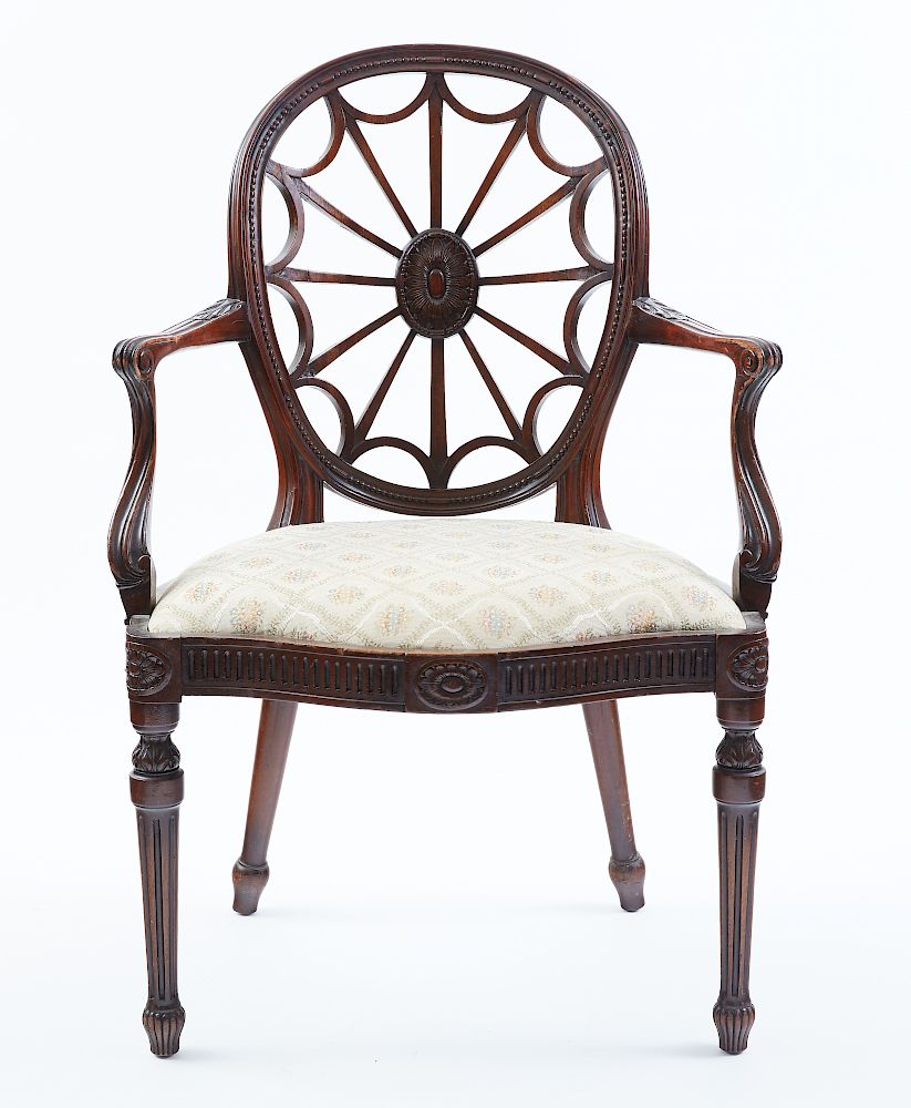 Appraisal: th Century Georgian Style Armchair th c George III style