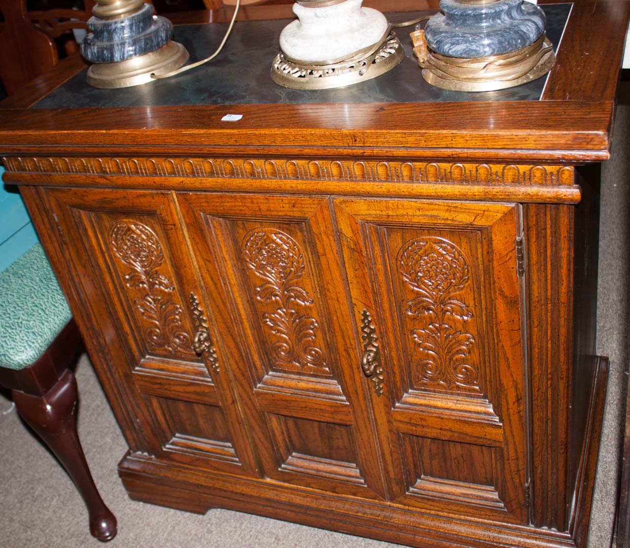 Appraisal: Contemporary serving cabinet