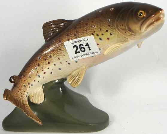 Appraisal: Beswick Brown Trout on Base Model