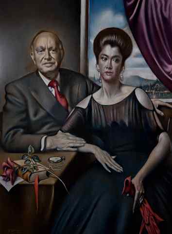 Appraisal: GREGORIO SCILTIAN RUSSIAN - PORTRAIT OF MR AND MRS KLUGE