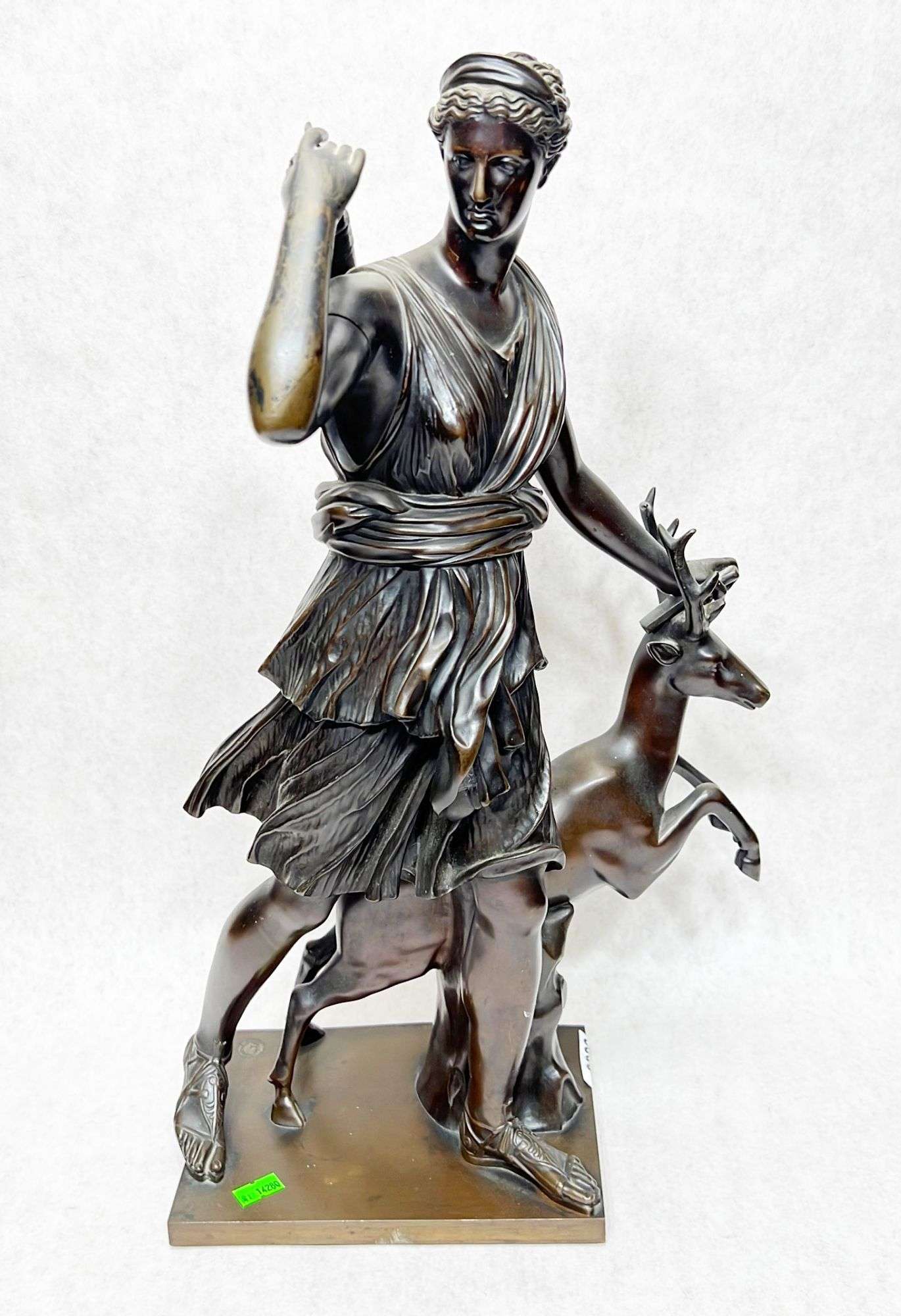 Appraisal: Classical bronze sculpture cast by Ferdinand Barbedienne Foundeur thC Signed