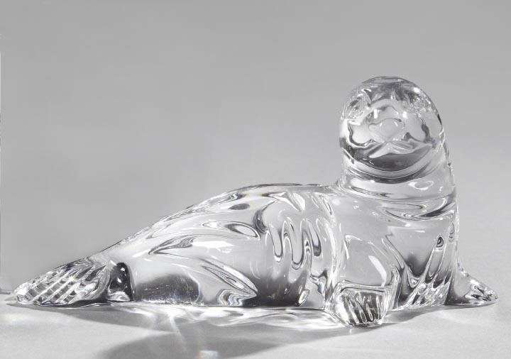 Appraisal: Waterford Crystal Figure of a Recumbent Seal the base with