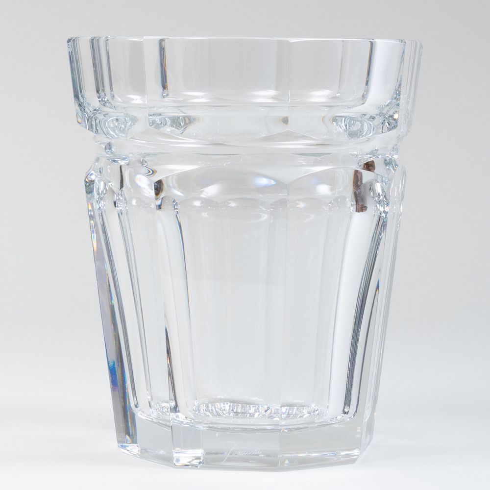 Appraisal: Baccarat Glass Ice Bucket Acid stamp x in diam Property