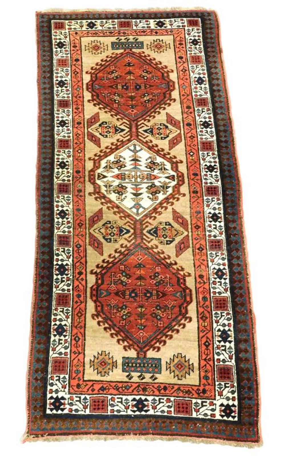 Appraisal: RUG Antique Persian Serab long rug ' x ' hand-made