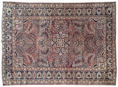 Appraisal: Lillihan rug central medallion with pale blue accents similar corner