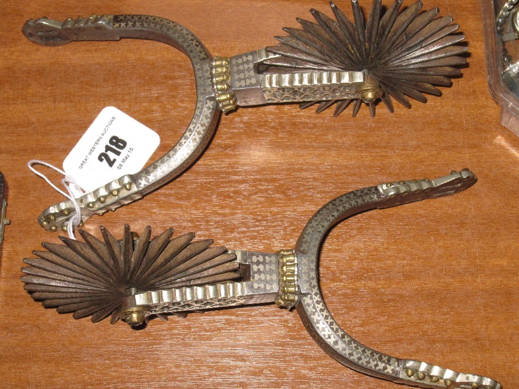 Appraisal: Pair of Gaucho spurs