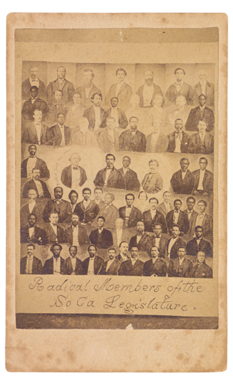 Appraisal: SLAVERY AND ABOLITION--RECONSTRUCTION Radical Members of the So Ca Legislature