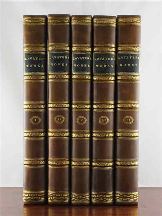 Appraisal: LAVATER J ESSAYS ON PHYSIOGNOMY three vols in five plates