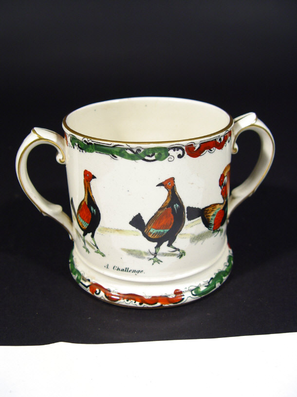 Appraisal: Victoran Ashworth loving cup hand coloured and transfer printed with