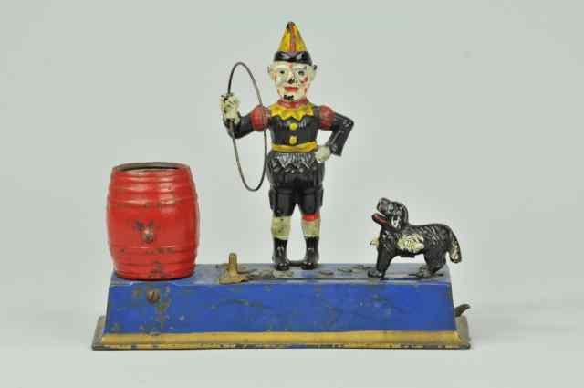 Appraisal: TRICK DOG MECHANICAL BANK Solid base Hubley Mfg Co circa