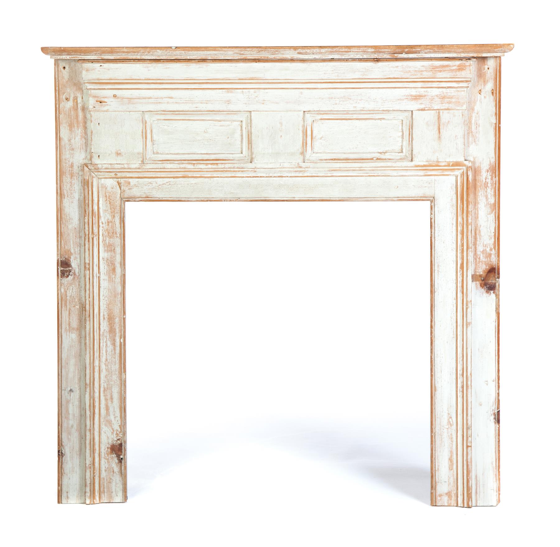 Appraisal: PENNSYLVANIA MANTEL Washington Pennsylvania ca pine Beaded with applied moldings