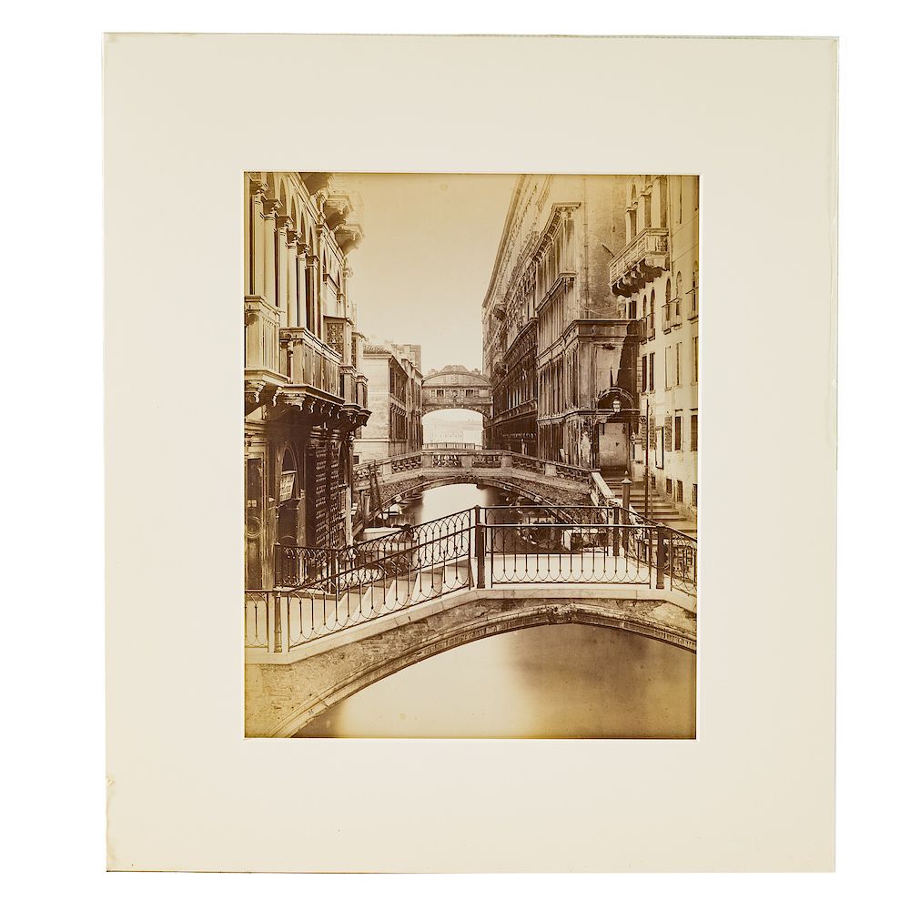 Appraisal: Carlo Naya Bridge of Sighs Venice albumen print Italian -