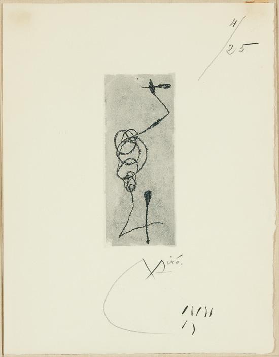 Appraisal: JOAN MIRO Spanish French - Sans le Soleil from the