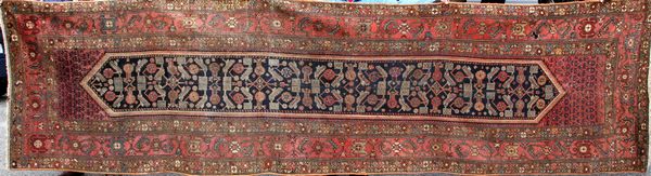 Appraisal: Antique Persian Bidjar rug ' x ' Hole old repairs