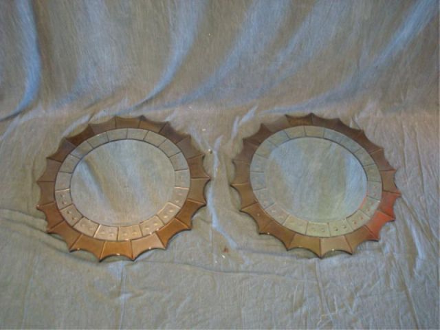 Appraisal: Pair of Sunburst Mirrors Dimensions diameter Estimate -