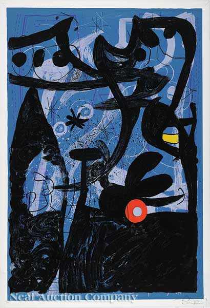 Appraisal: Joan Miro Spanish - Mannequin Parade in Lapland color lithograph